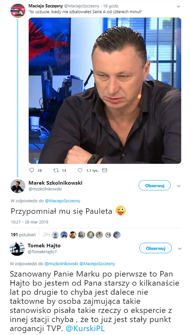 Hajto ON FIRE! Tak odpowiada dyrektorowi TVP Sport! :D